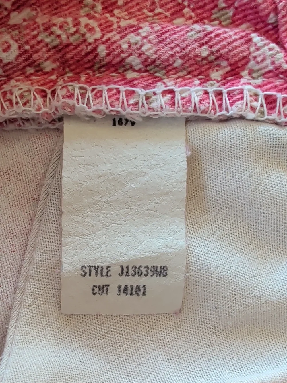 Vtg. Canyon River Blues High-Waist Floral Frayed Hem Shorts Junior 9 Pink White